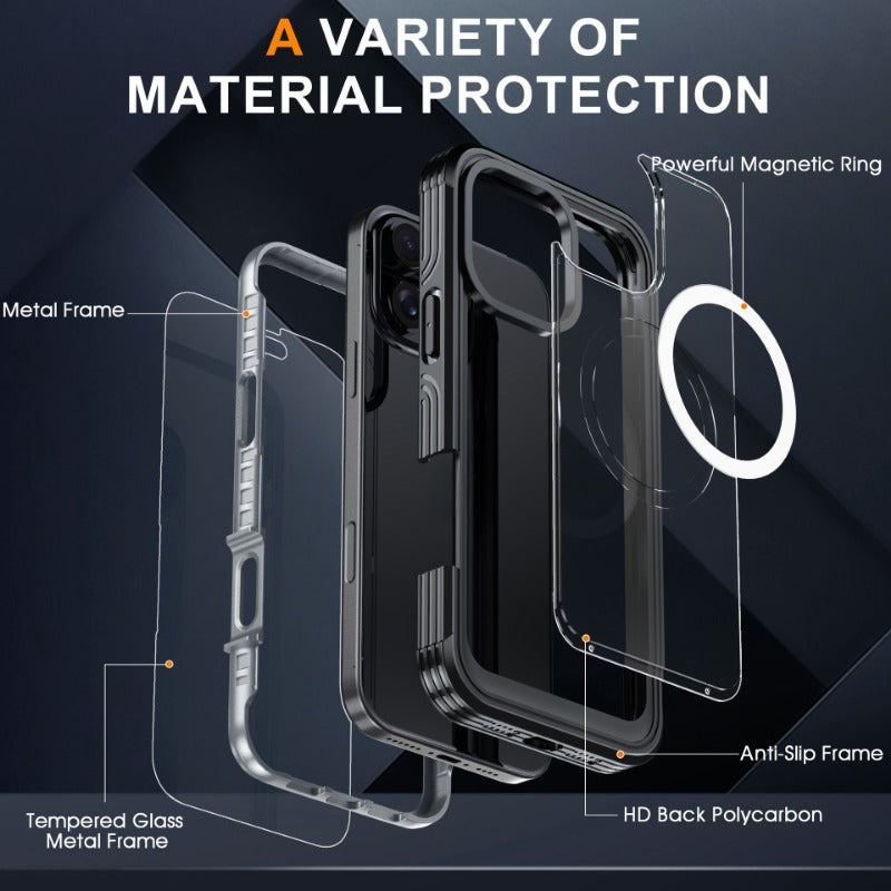 Transparent outdoor anti fall phone case for iPhone