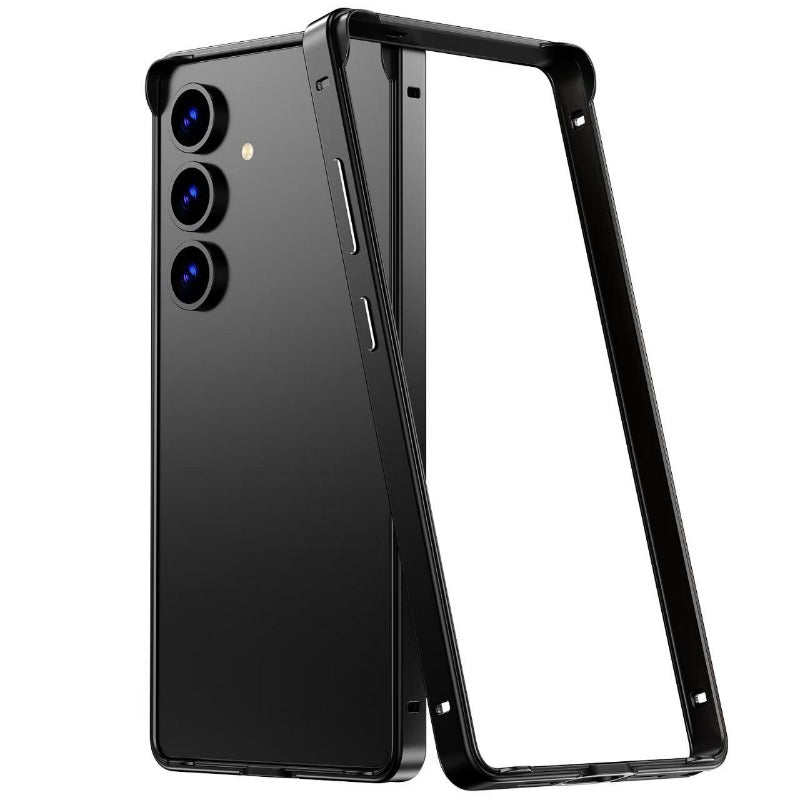 New Ultra-thin Hollowed-out Heat Dissipation Metal Frame Bare-phone Feel Shockproof Phone Case for  Samsung