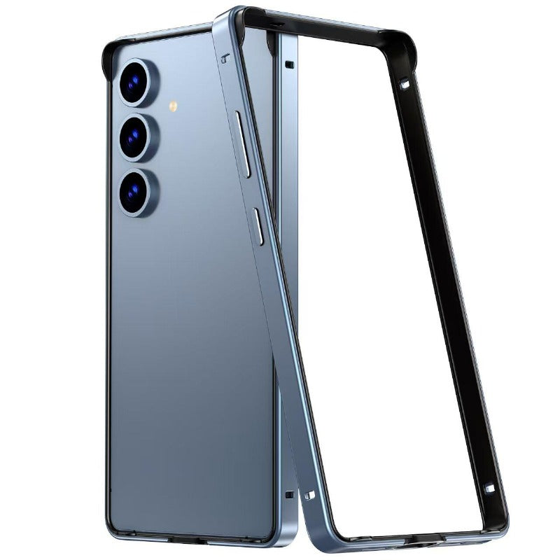 New Ultra-thin Hollowed-out Heat Dissipation Metal Frame Bare-phone Feel Shockproof Phone Case for  Samsung