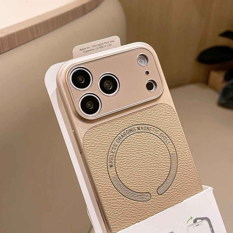 Luxury Lychee Pattern Magnetic Phone Case for iPhone