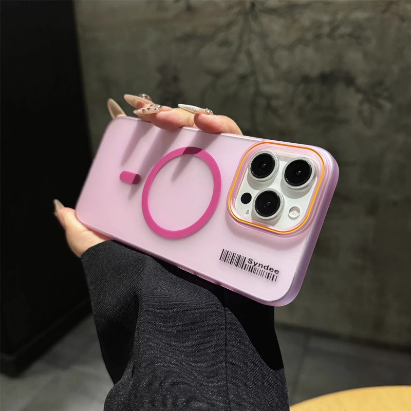 Simple soft gauze translucent phone case for iPhone