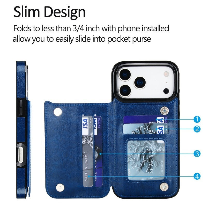 Wallet Leather Cover Phone Case for iPhone
