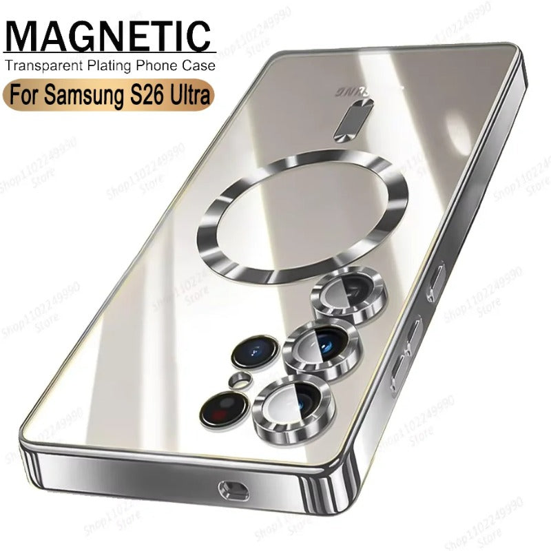 Luxury Transparent Plating Phone Case For Samsung