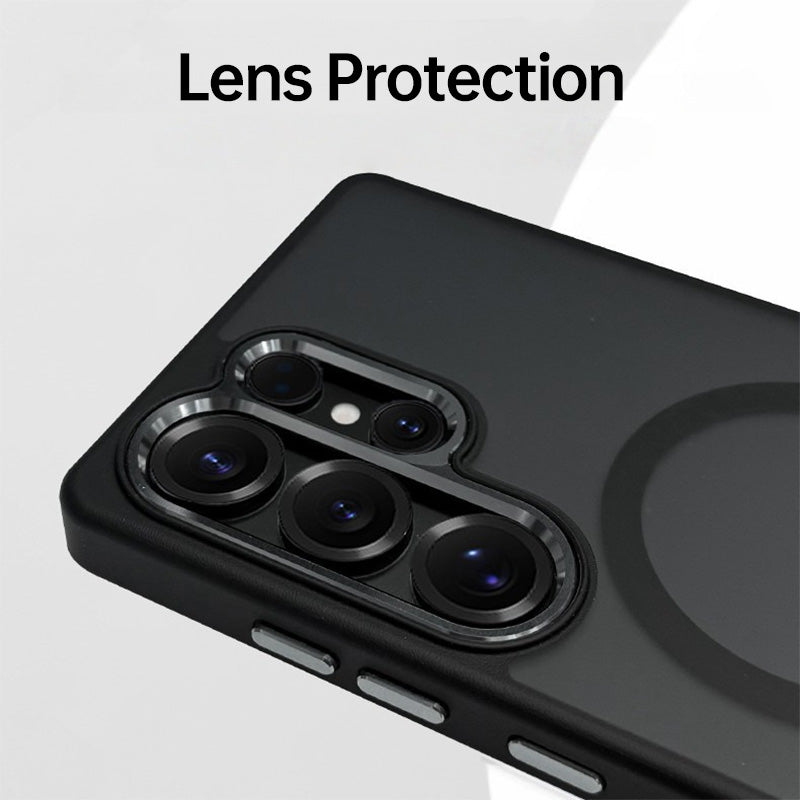 CASESUN Samsung Galaxy S26 Ultra magnetic case with raised metal camera frame for lens protection and scratch resistance