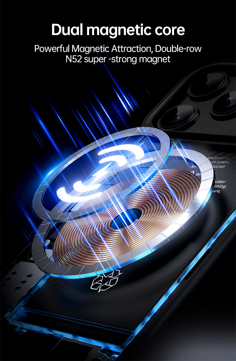 CASESUN iPhone 17 Pro Max case with dual N52 magnetic core for enhanced MagSafe.