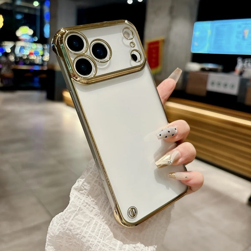 Ultra Thin Plating Frameless Glossy Phone Case For iPhone