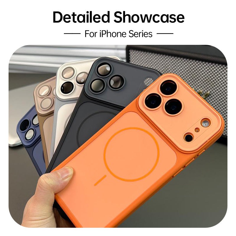 Multiple color options of CASESUN matte protective cases for iPhone 17 Pro Max, featuring minimalist color-block aesthetics and slim design.
