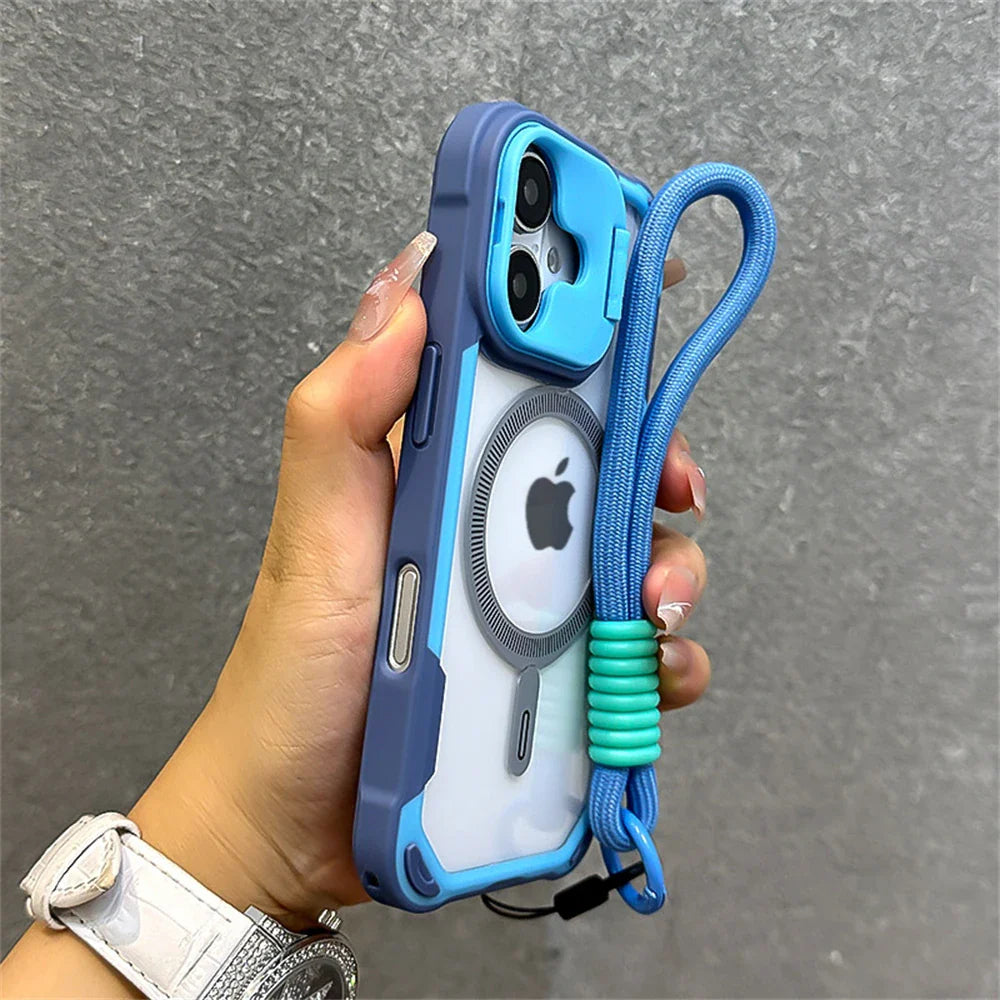 Armor Candy Color Wrist Strap Case For iPhone