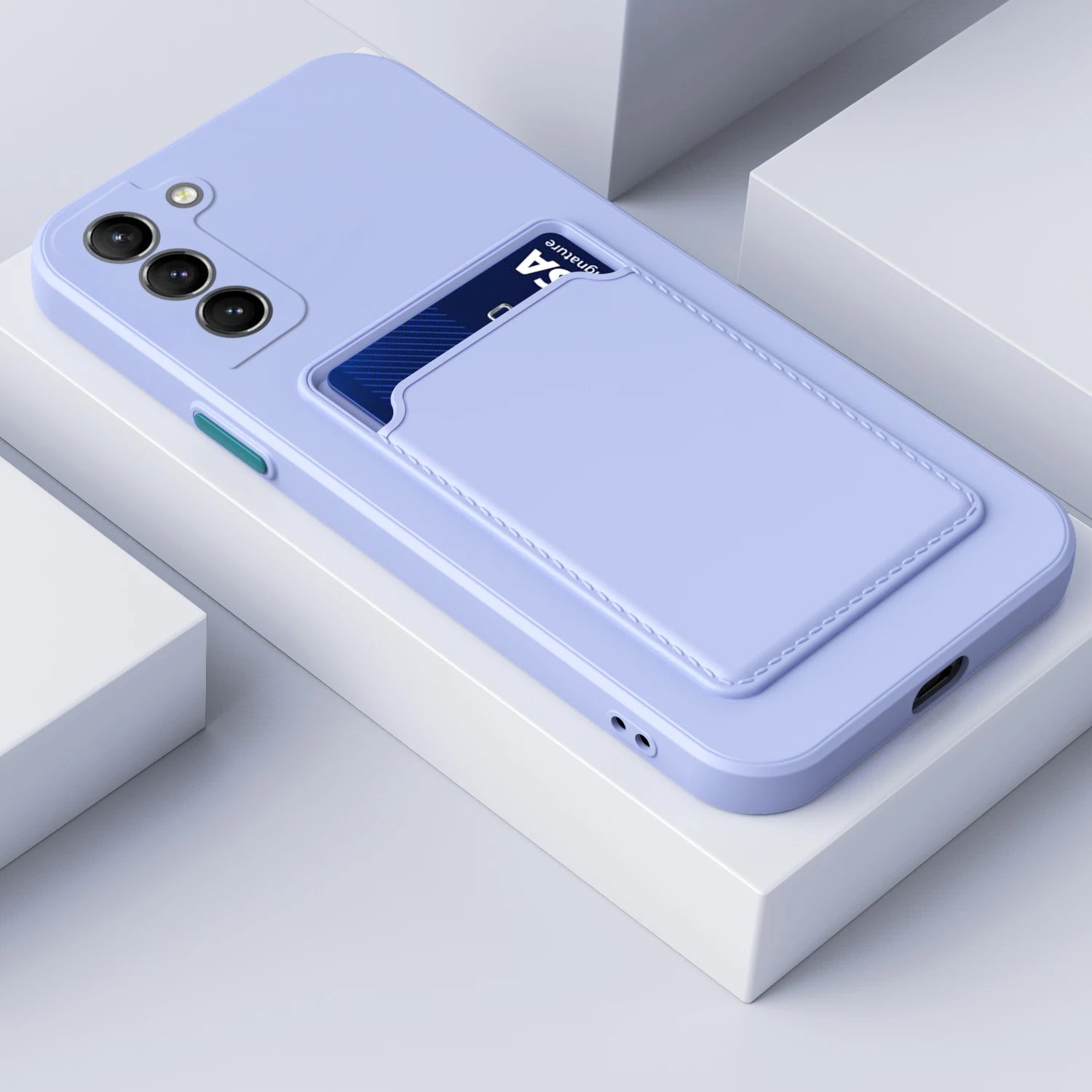 Card Bag Silicone Case For Samsung