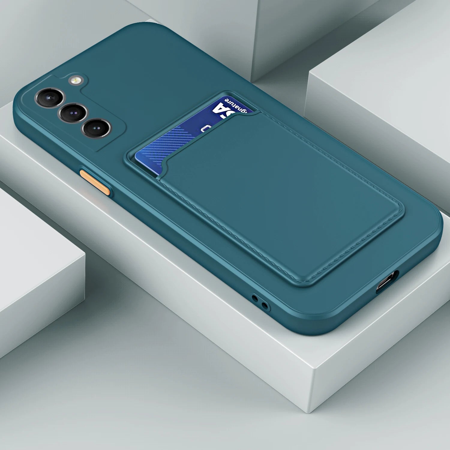 Card Bag Silicone Case For Samsung