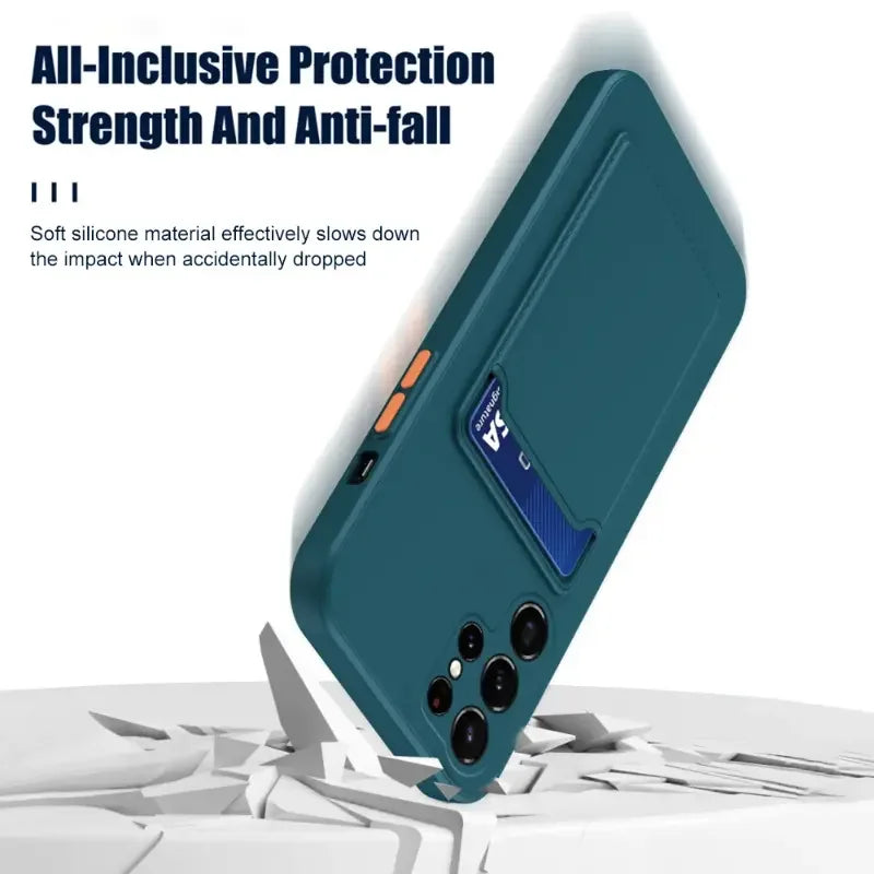 Card Bag Silicone Case For Samsung