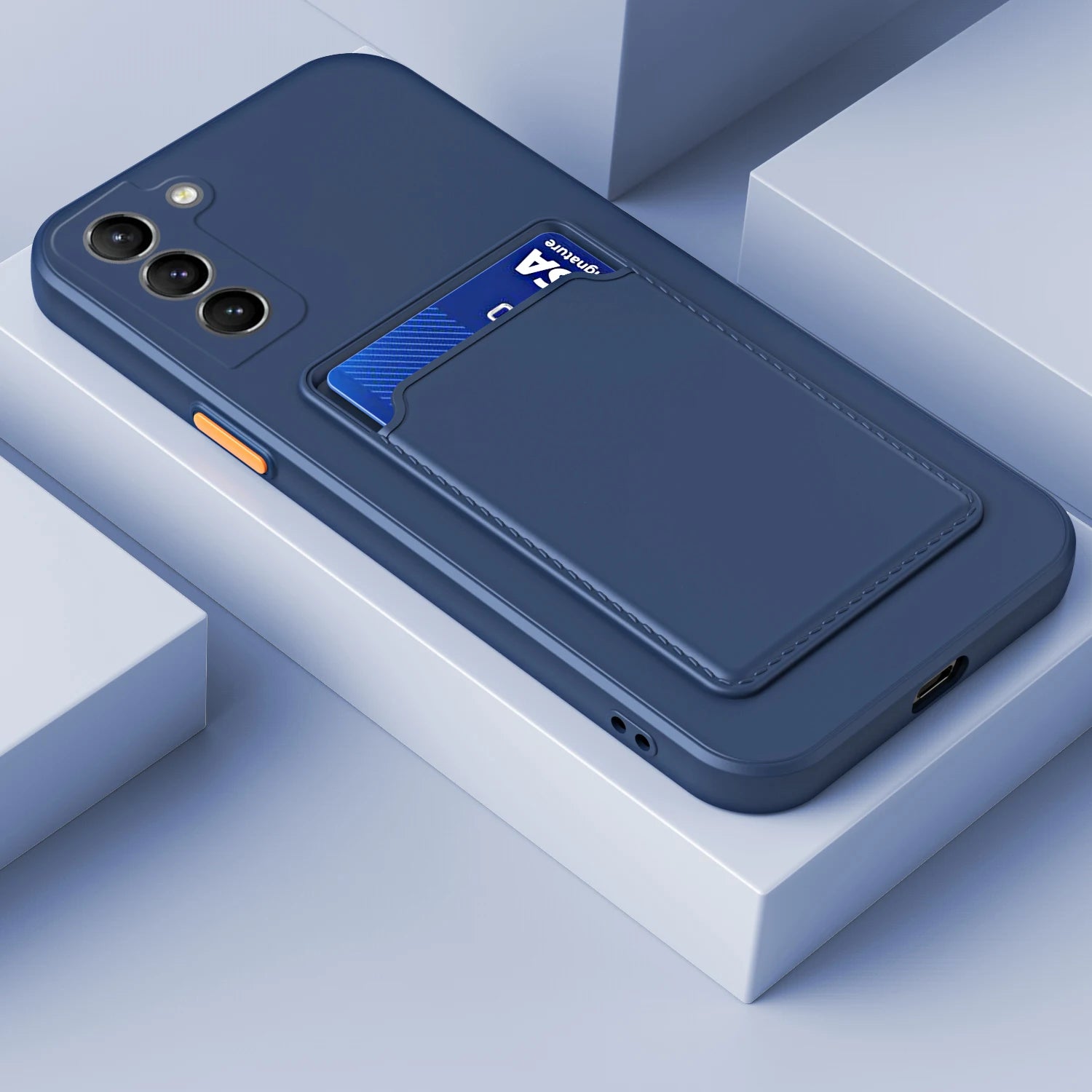 Card Bag Silicone Case For Samsung