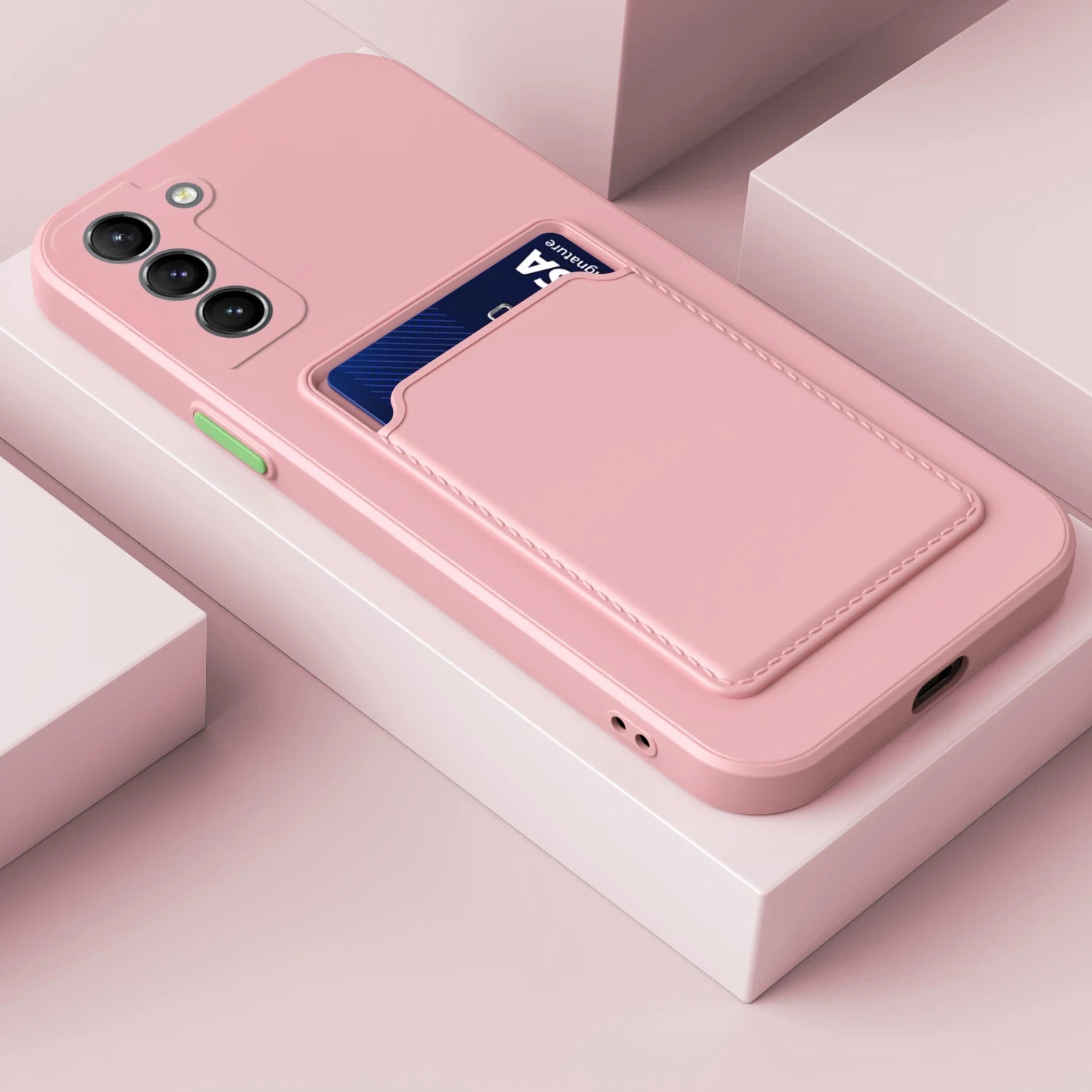 Card Bag Silicone Case For Samsung