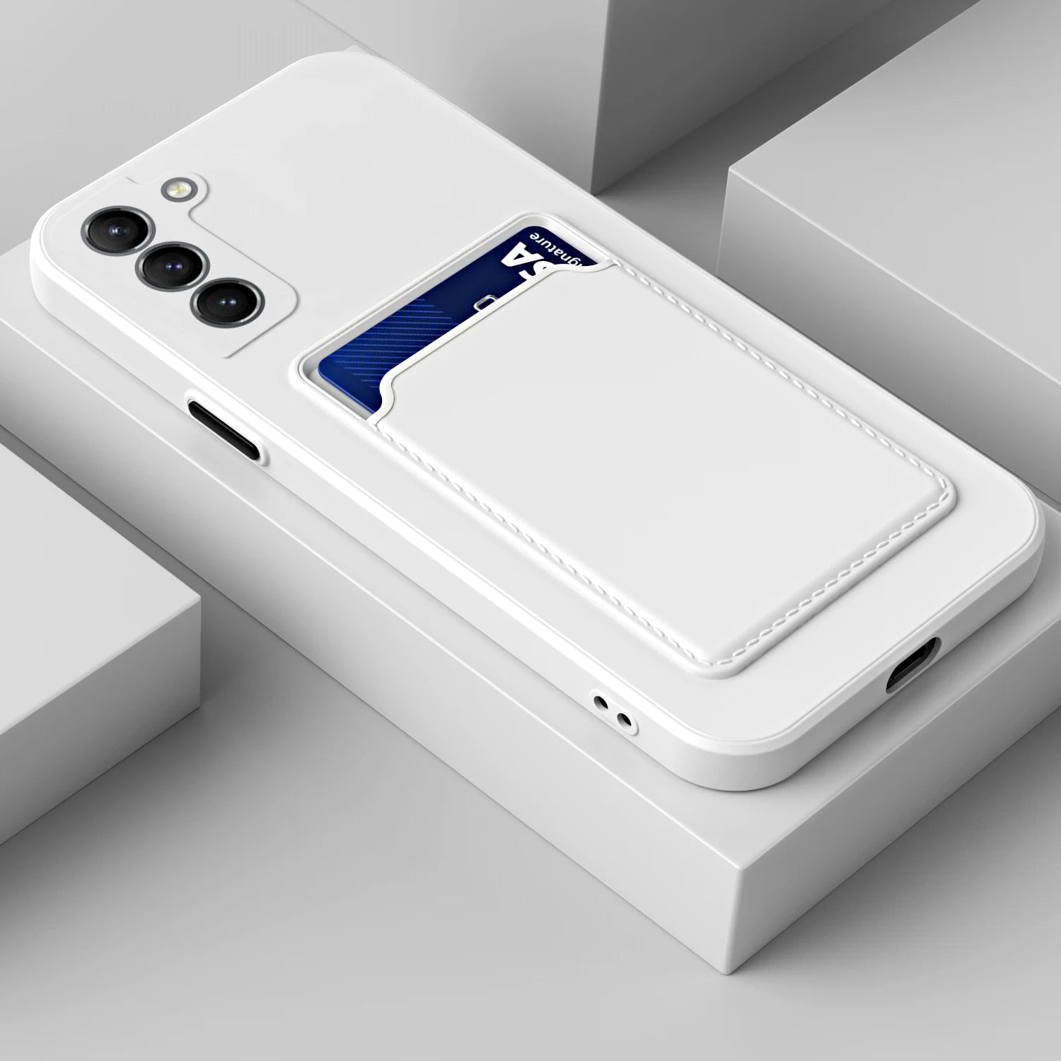 Card Bag Silicone Case For Samsung