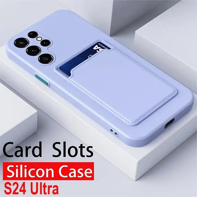 Card Bag Silicone Case For Samsung
