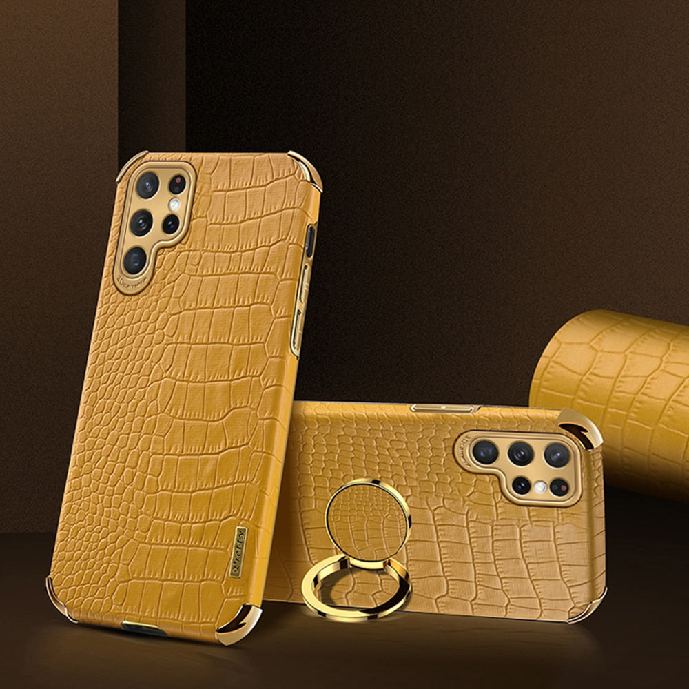 Crocodile Texture Case For Samsung