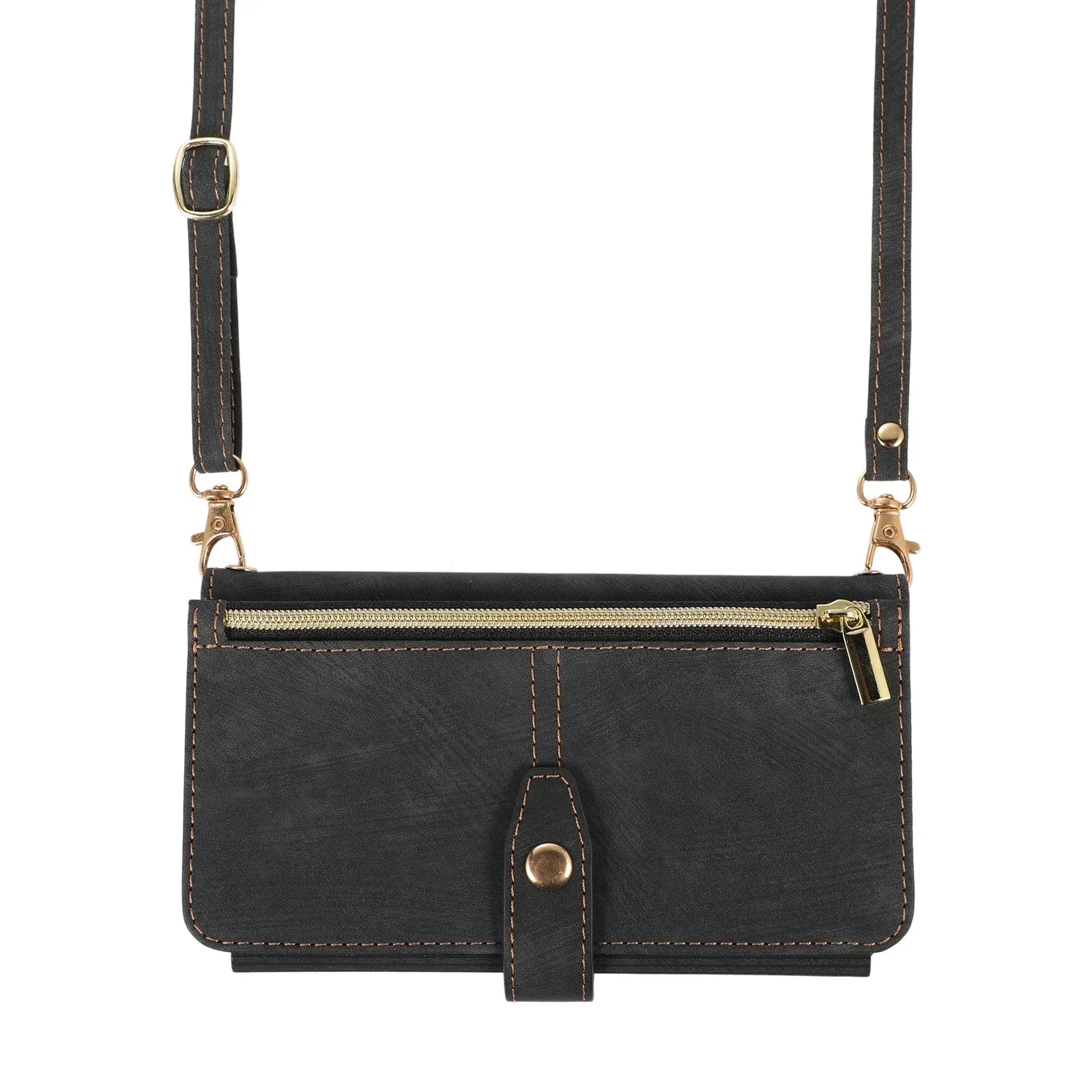 Crossbody Zipper Wallet Phone Case for iPhone