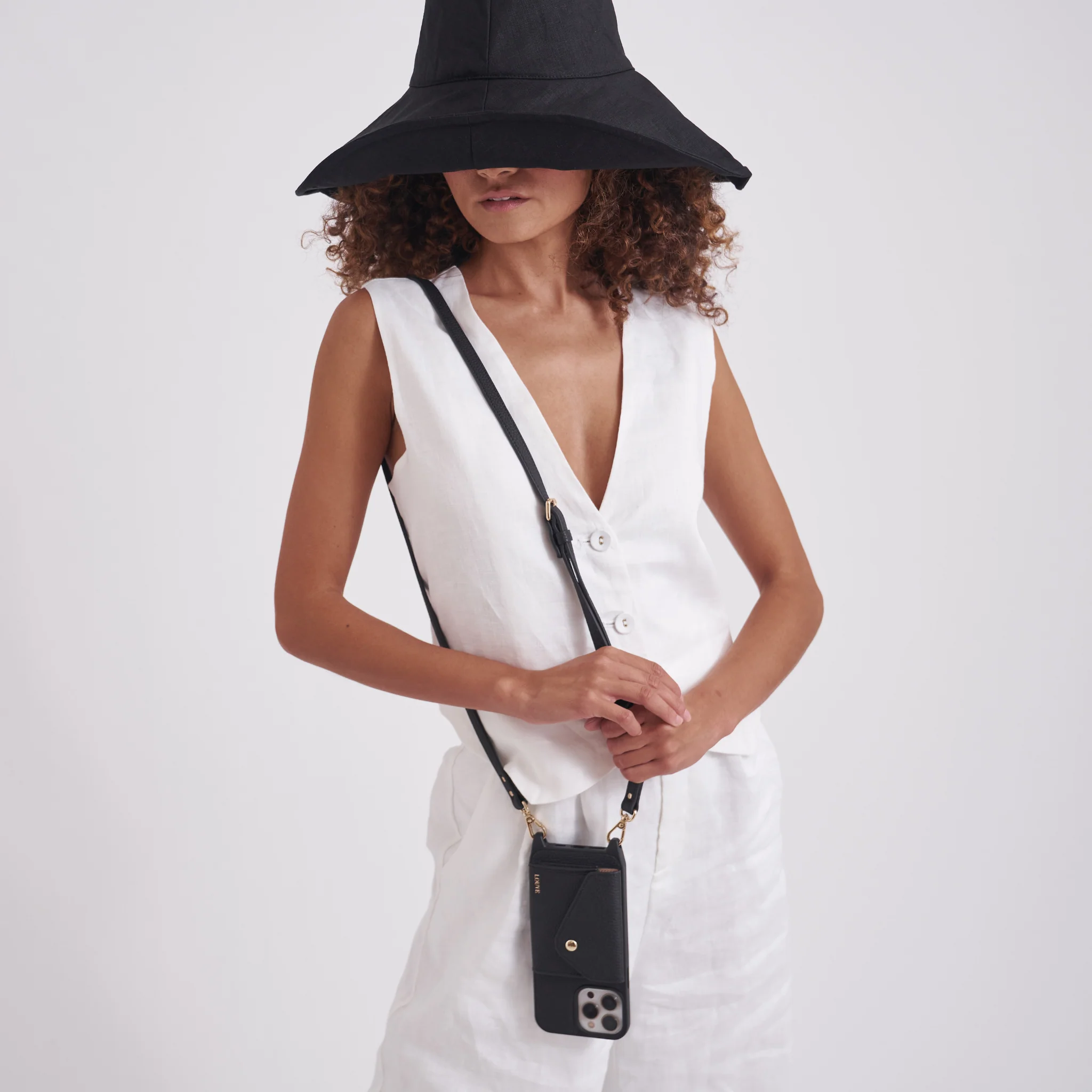 Leather Phone Case Wallet & Crossbody Strap For iPhone