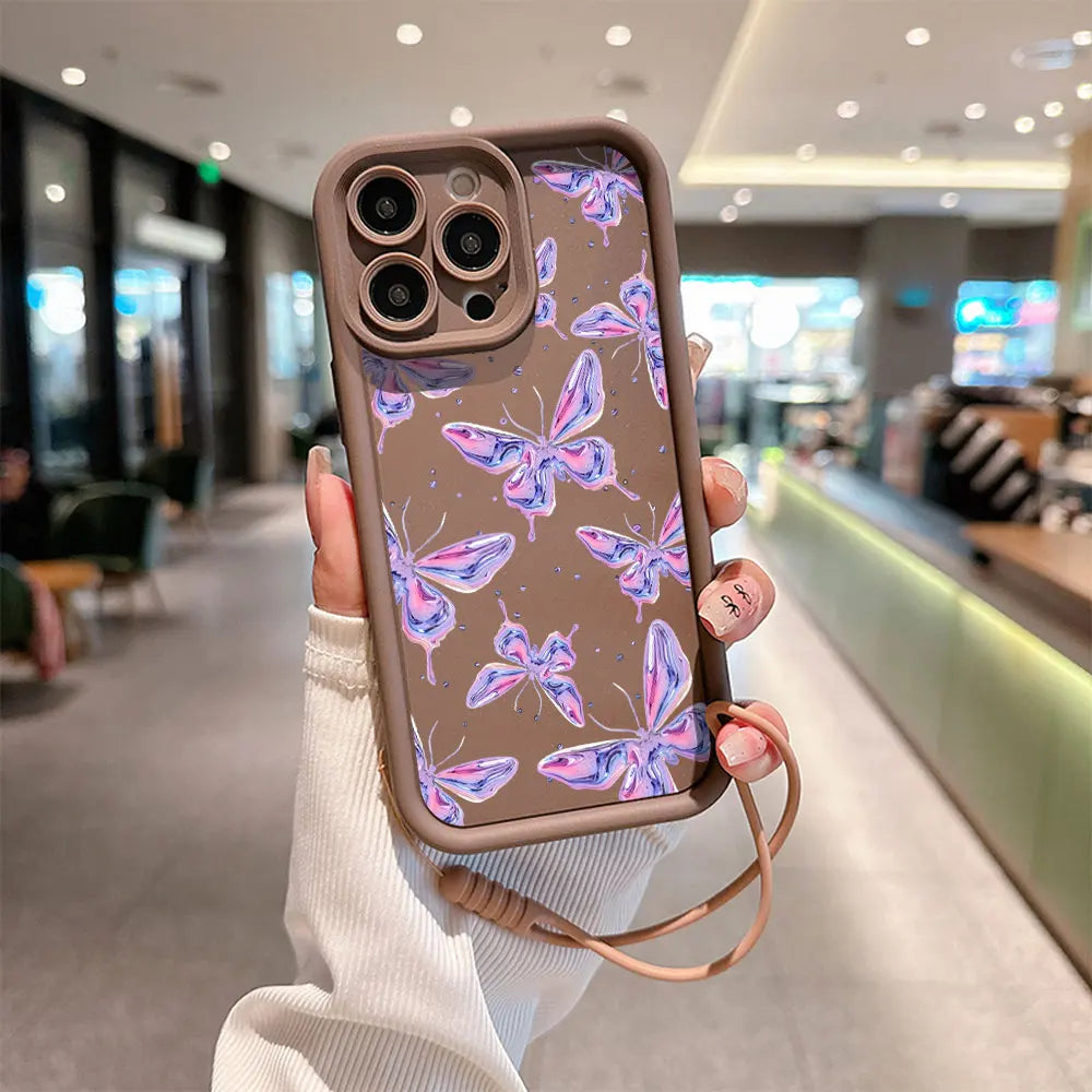 Cute Retro 3D Butterfly Case For iPhone