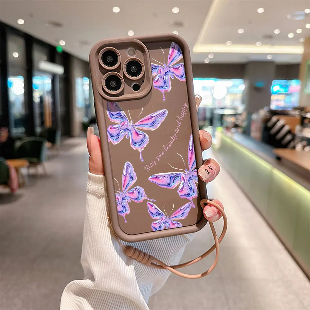 Cute Retro 3D Butterfly Case For iPhone