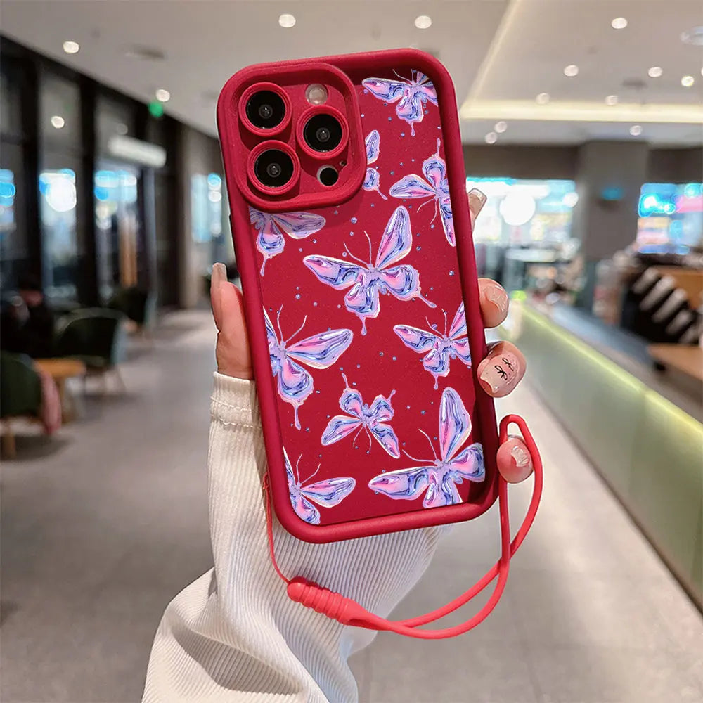 Cute Retro 3D Butterfly Case For iPhone