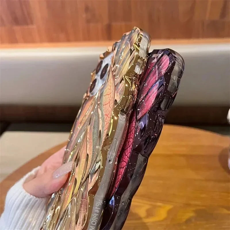 Fashion 3D Maple Leaf Colorful Case for iPhone