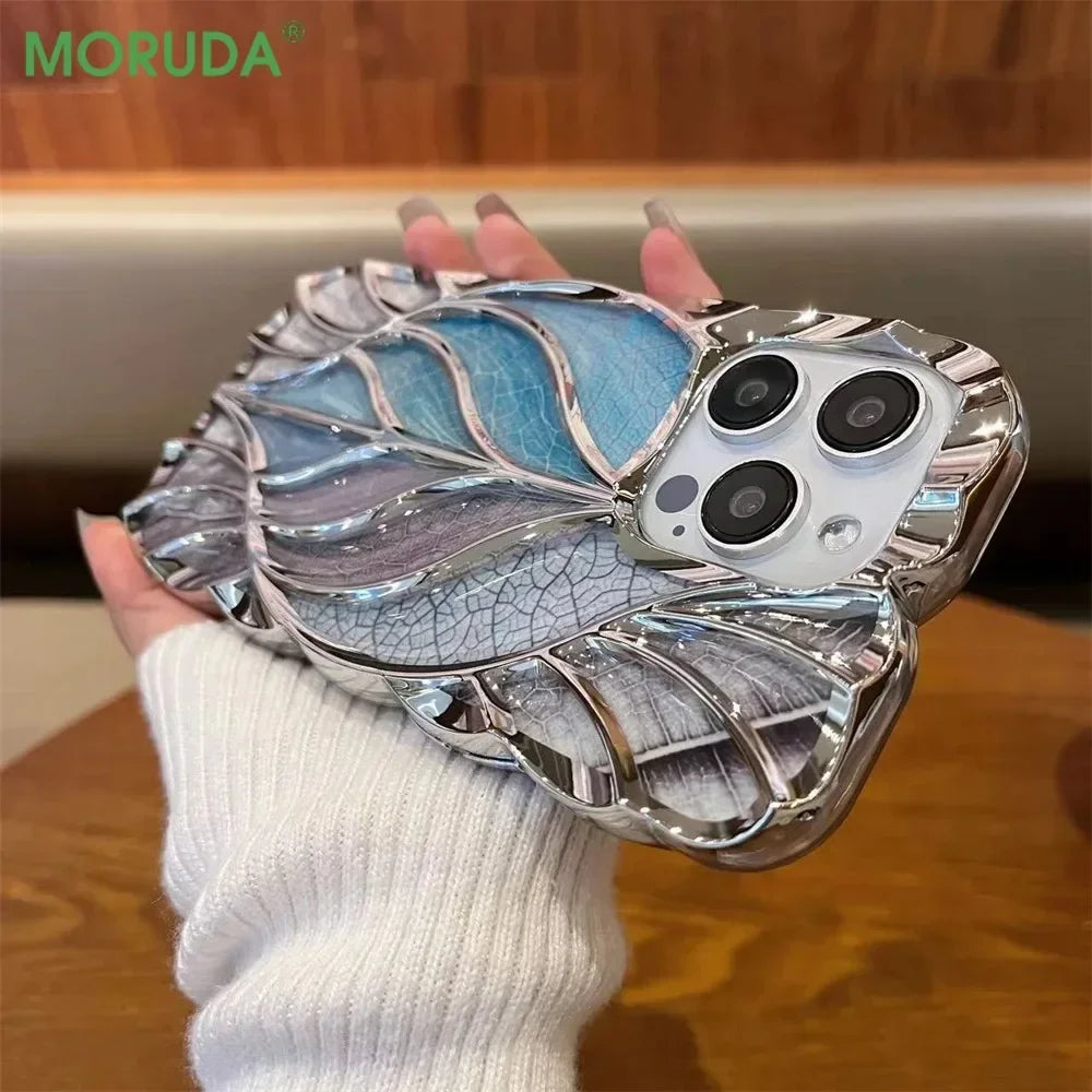 Fashion 3D Maple Leaf Colorful Case for iPhone