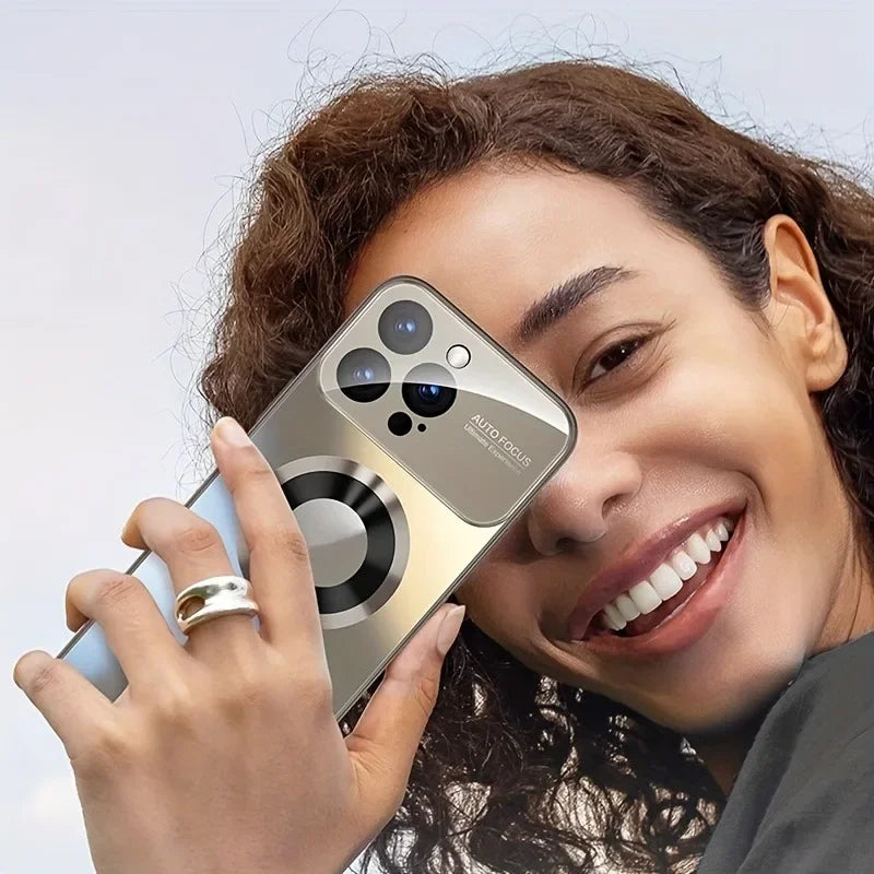 Fashion Large Window Matte Phone Case For iPhone