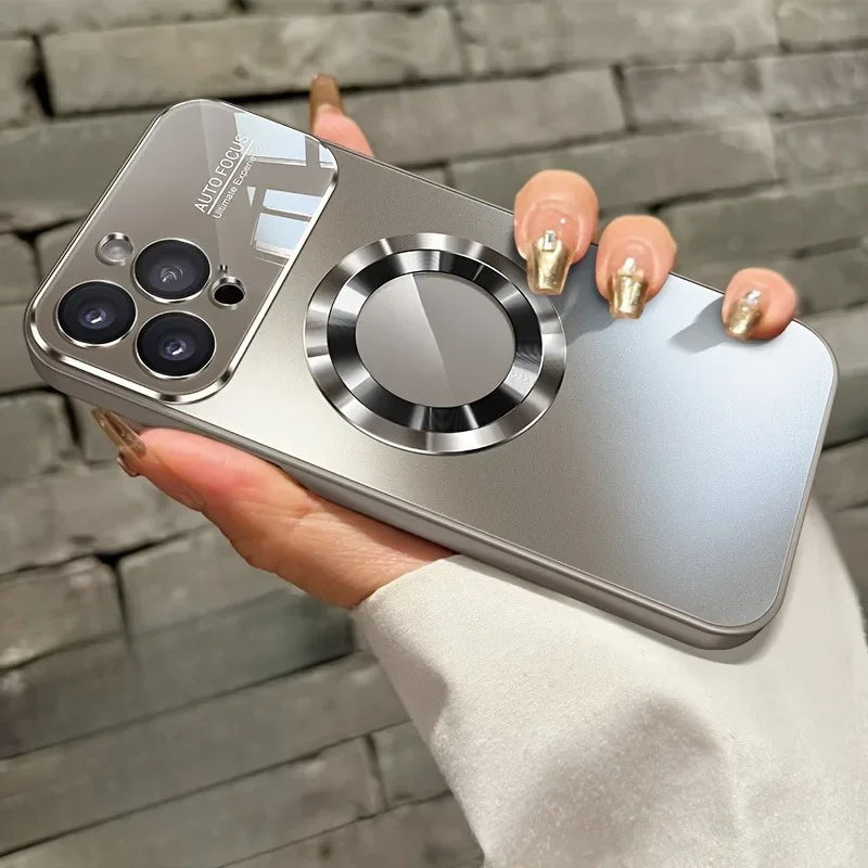 Fashion Large Window Matte Phone Case For iPhone