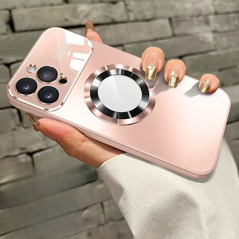 Fashion Large Window Matte Phone Case For iPhone