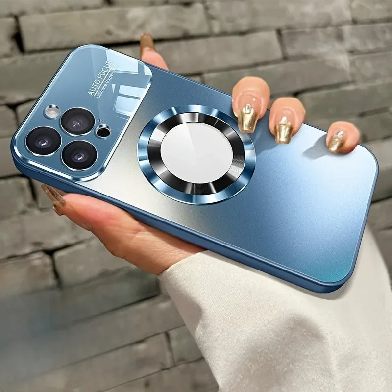 Fashion Large Window Matte Phone Case For iPhone