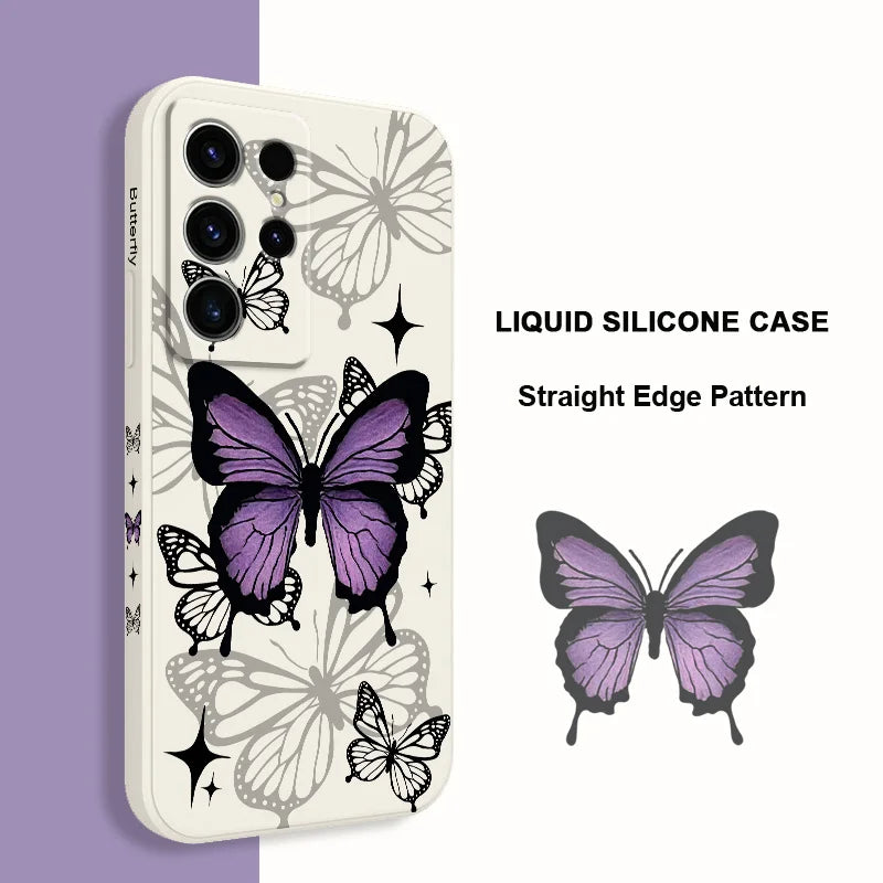 Flying Butterfly Phone Case For Samsung Galaxy