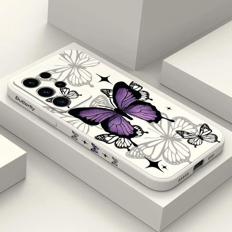 Flying Butterfly Phone Case For Samsung Galaxy