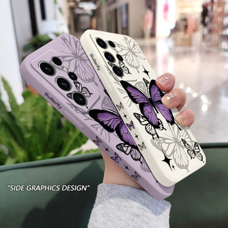 Flying Butterfly Phone Case For Samsung Galaxy