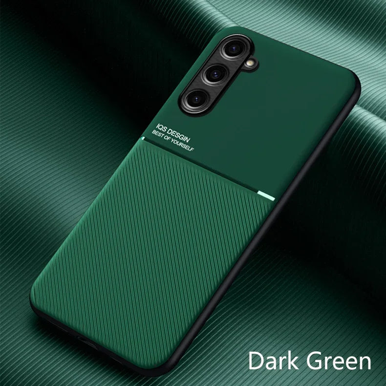 Fashionable business anti slip magnetic bracket phone case suitable for Samsung