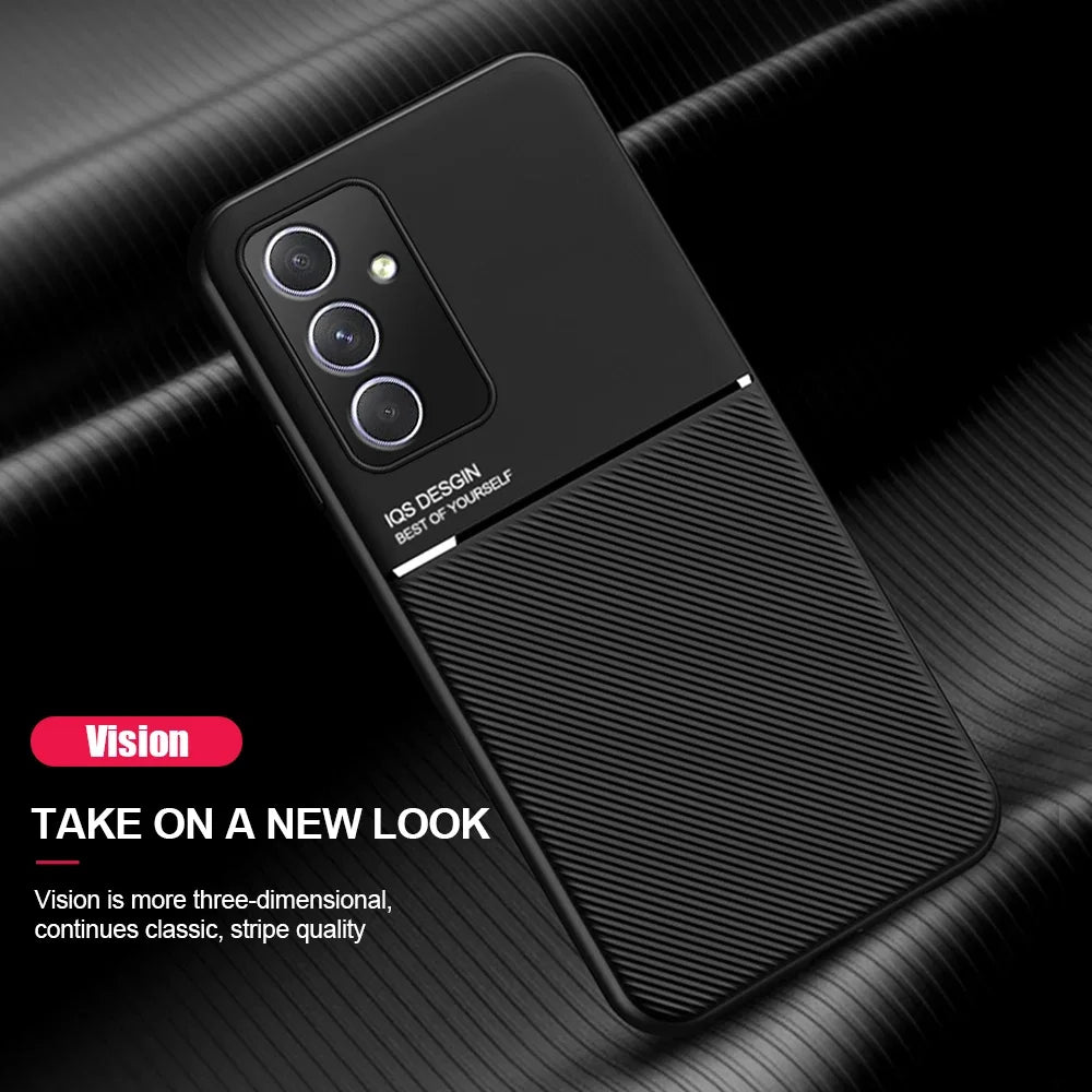 Fashionable business anti slip magnetic bracket phone case suitable for Samsung