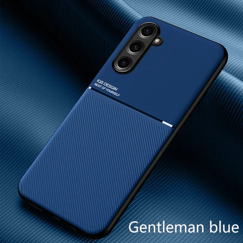 Fashionable business anti slip magnetic bracket phone case suitable for Samsung