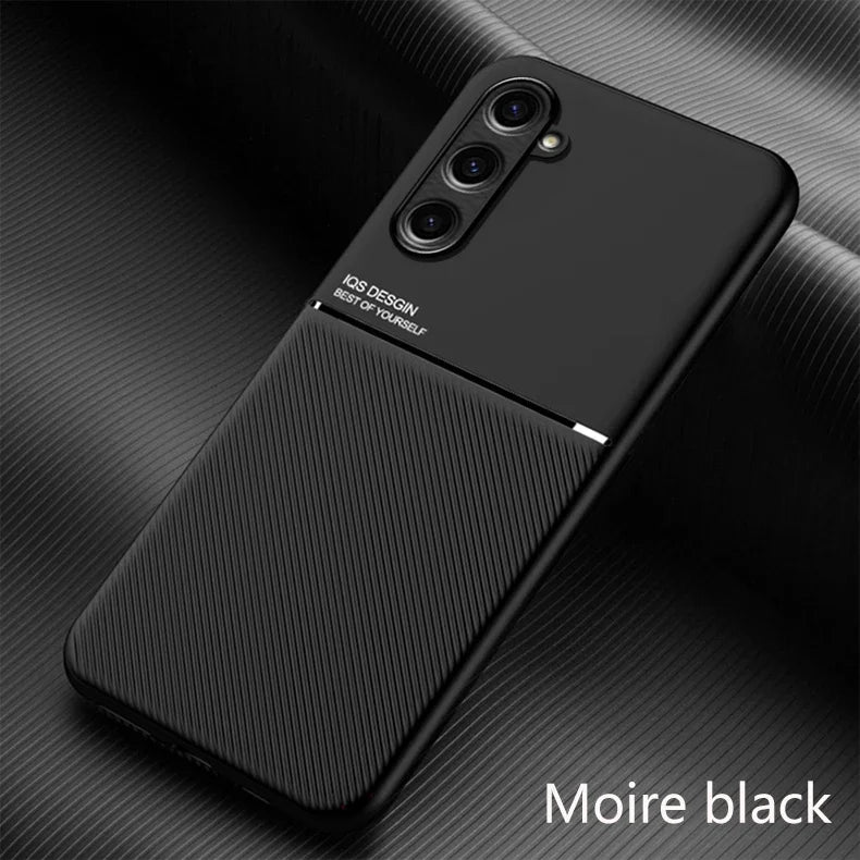 Fashionable business anti slip magnetic bracket phone case suitable for Samsung
