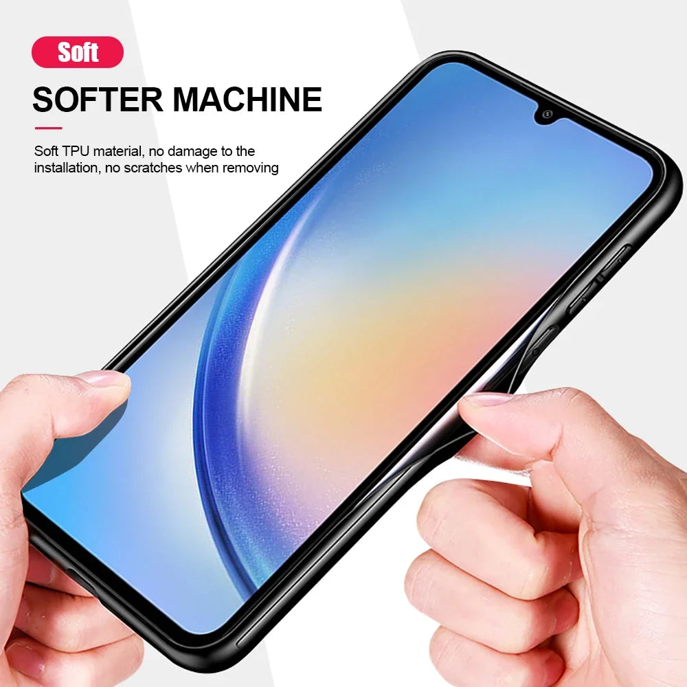 Fashionable business anti slip magnetic bracket phone case suitable for Samsung