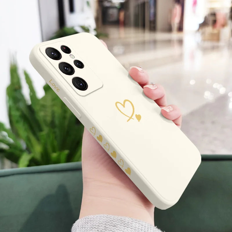 Fashion cartoon love silicone phone case suitable for Samsung