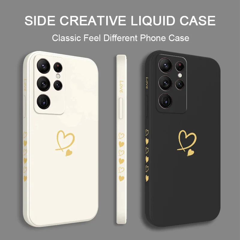 Fashion cartoon love silicone phone case suitable for Samsung