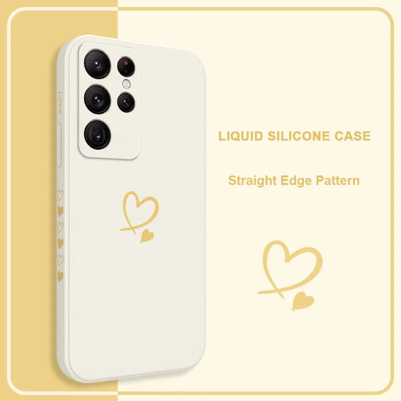Fashion cartoon love silicone phone case suitable for Samsung