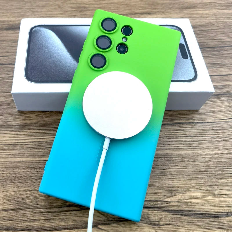 Gradient Silicone Case For Samsung