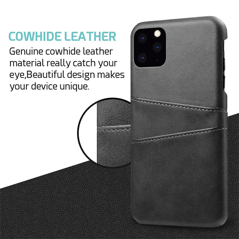 Luxury PU leather card insertion phone case for iPhone