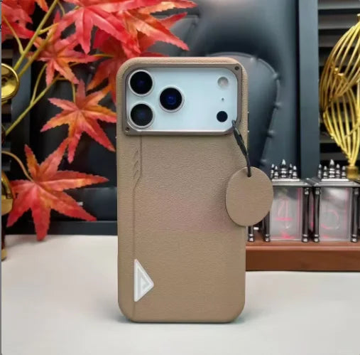 Soft-touch matte leather texture phone case for Apple