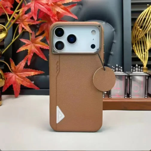 Soft-touch matte leather texture phone case for Apple