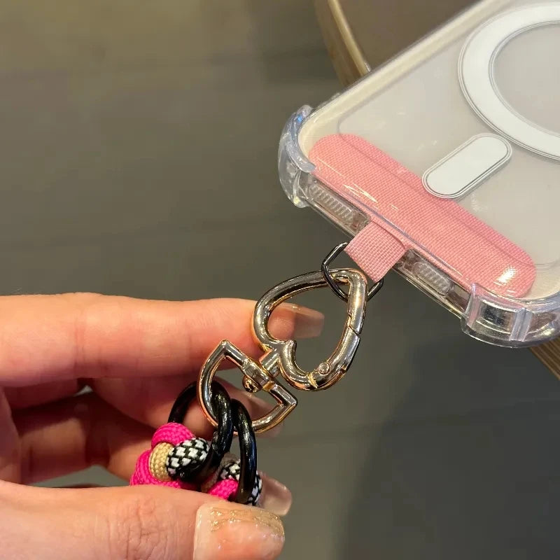 Lanyard Transparent Shockproof Magnetic Clear Silicone Case For iphone
