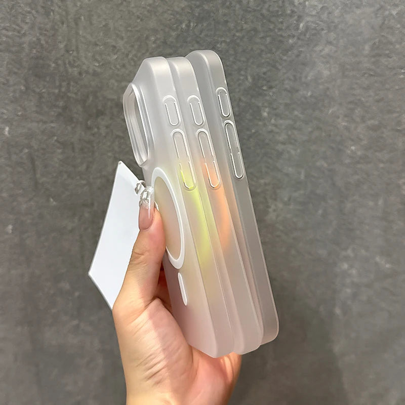 Luminous Magnetic Translucent Ultrathin Shockproof Case For iPhone