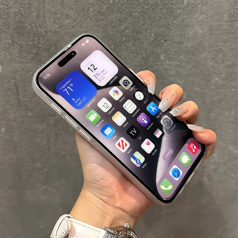 Luminous Magnetic Translucent Ultrathin Shockproof Case For iPhone