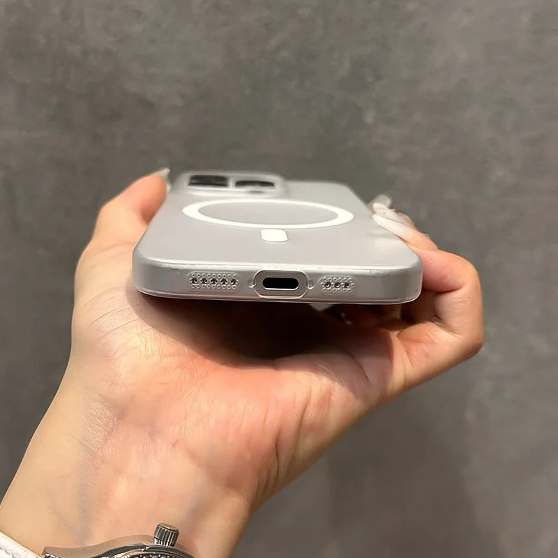 Luminous Magnetic Translucent Ultrathin Shockproof Case For iPhone